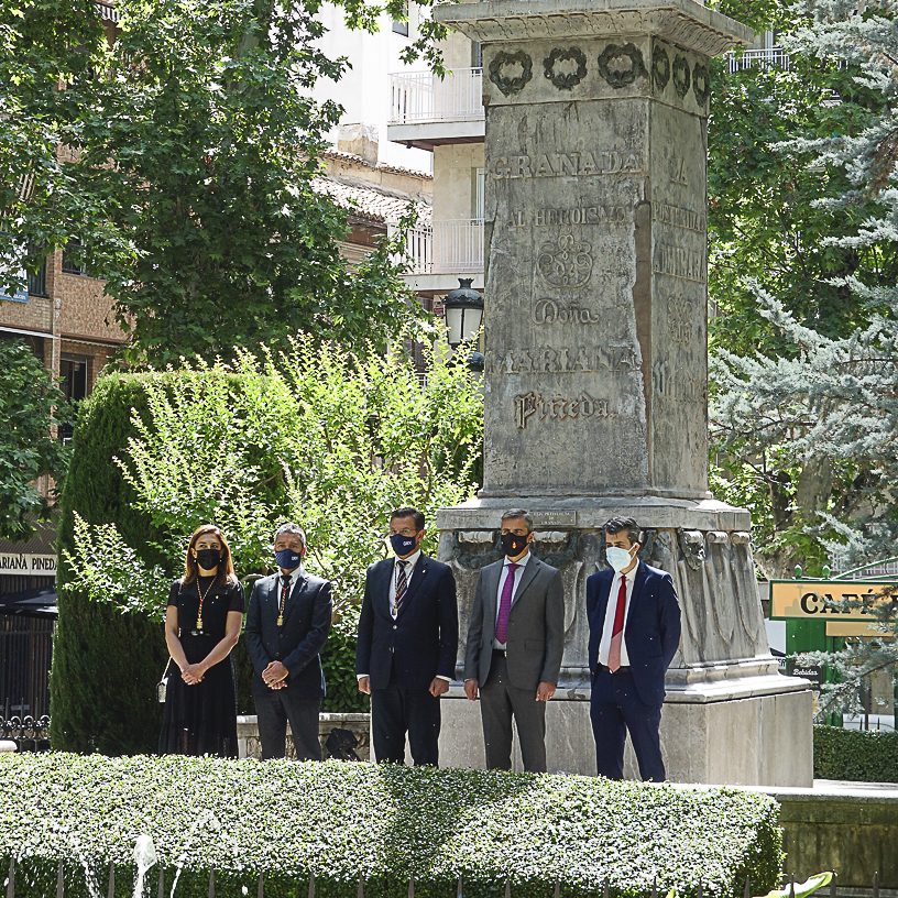 ©Ayto.Granada: GRANADA RINDE HOMENAJE EN EL 190 ANIVERSARIO DE SU ASESINATO A MARIANA PINEDA  